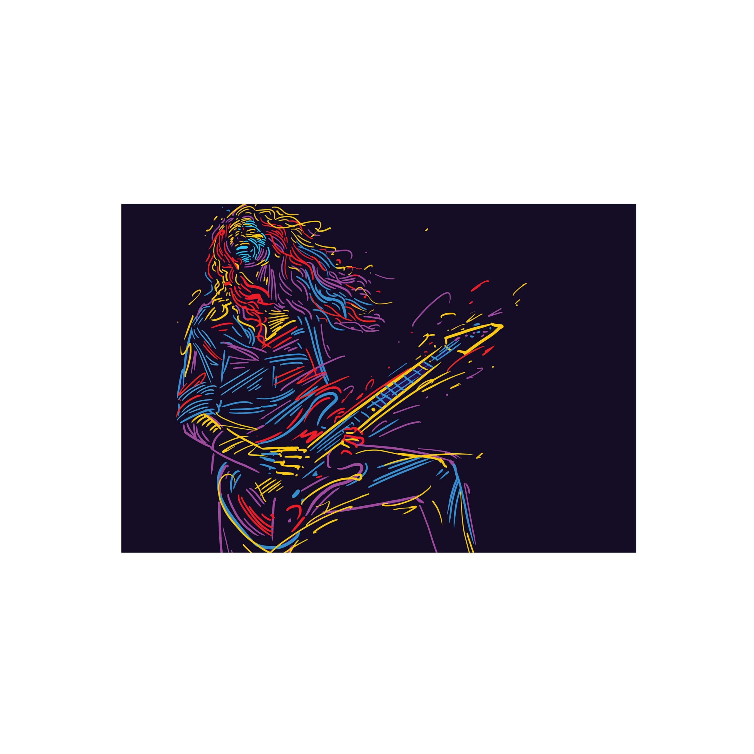 Placa Decorativa Música Guitarrista 04 20x30cm,Placa Decorativa Música Guitarrista 04 20x30cm