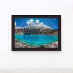 Quadro Paisagem Peru Huascaran Moldura Preta 22x32cm
