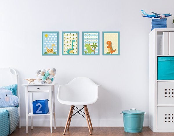 Faixa Decorativa Adesiva Infantil Dinossauro Baby 2 10mx10cm