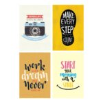 Kit Placas Decorativas Frases Positivas Em Inglês