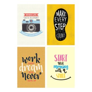 Kit Placas Decorativas Frases Positivas Em Inglês