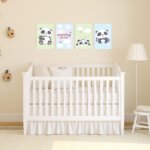 Placas Decorativas Animais Pandas 20x30cm Kit 4un