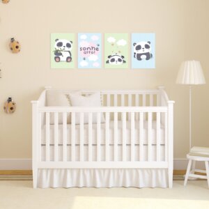 Placas Decorativas Animais Pandas 20x30cm Kit 4un,Placas Decorativas Animais Pandas 20x30cm Kit 4un