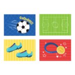 Placas Decorativas Futebol Infantil Kids kit 4un 30x40cm