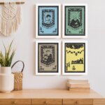 Quadros Religiosos Santos Juninos Moldura Branca 22x32cm Kit 4un