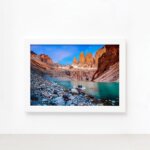 Quadro Viagem Chile Patagonia 1 Moldura Branca 22x32cm