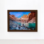 Quadro Viagem Chile Patagonia 1 Moldura Marrom 22x32cm