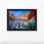 Quadro Viagem Chile Patagonia 1 Moldura Preta 22x32cm