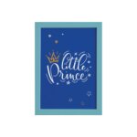Quadro para Quarto de Bebê Pequeno Principe Moldura Azul