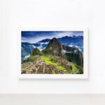 Quadro Paisagem Peru Machu Picchu Moldura Branca 22x32cm