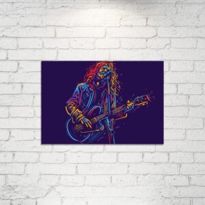 Placa Decorativa Música Guitarrista 01 20x30cm,Placa Decorativa Música Guitarrista 01 20x30cm