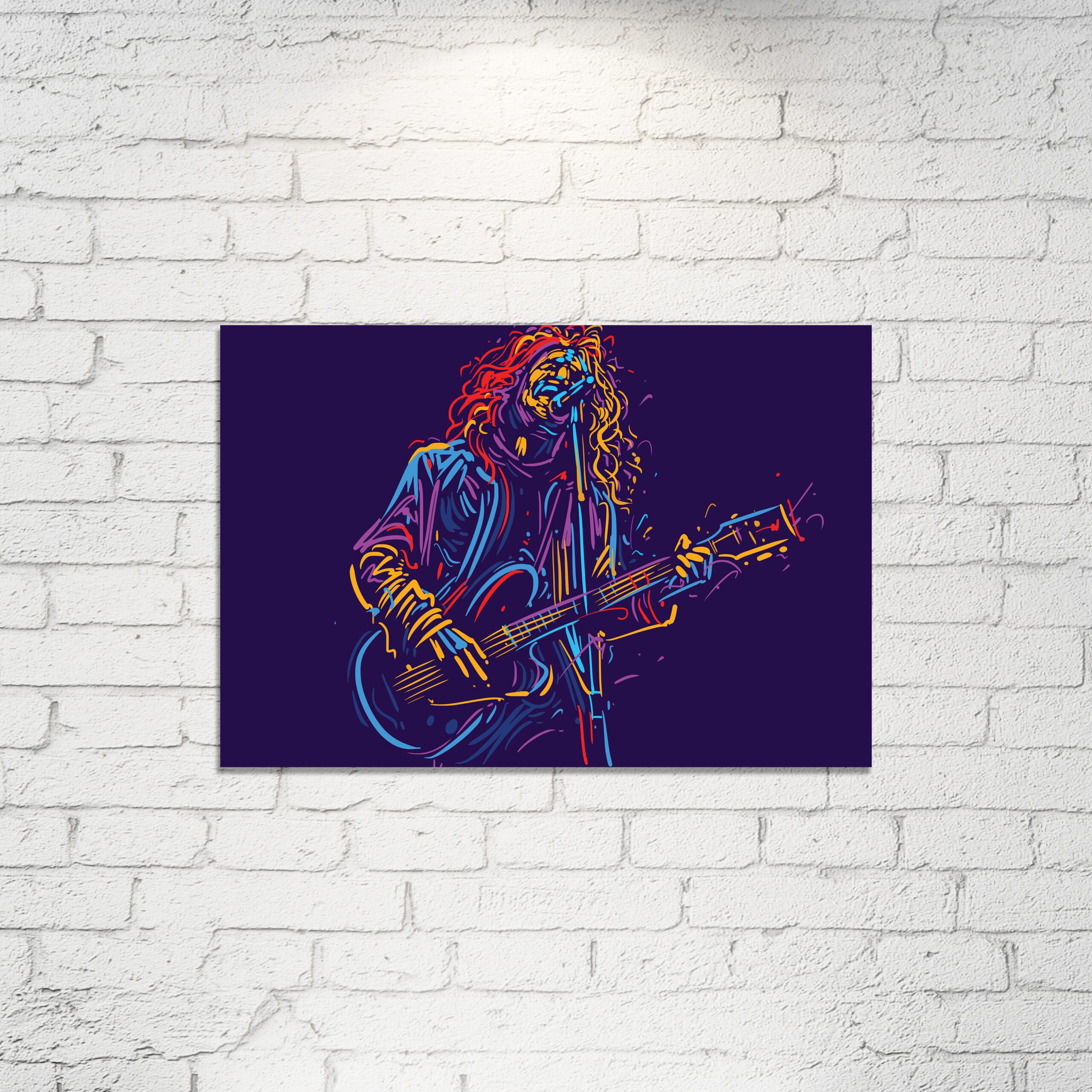 Placa Decorativa Música Guitarrista 01 20x30cm,Placa Decorativa Música Guitarrista 01 20x30cm