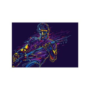 Placa Decorativa Música Guitarrista 02 20x30cm,Placa Decorativa Música Guitarrista 02 20x30cm