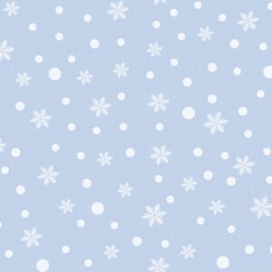 Papel de Parede Neve em Flocos Azul e Branco