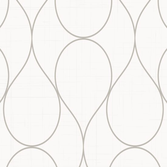 Papel de Parede Branco Adesivo Abstrato 2,70×0,57m