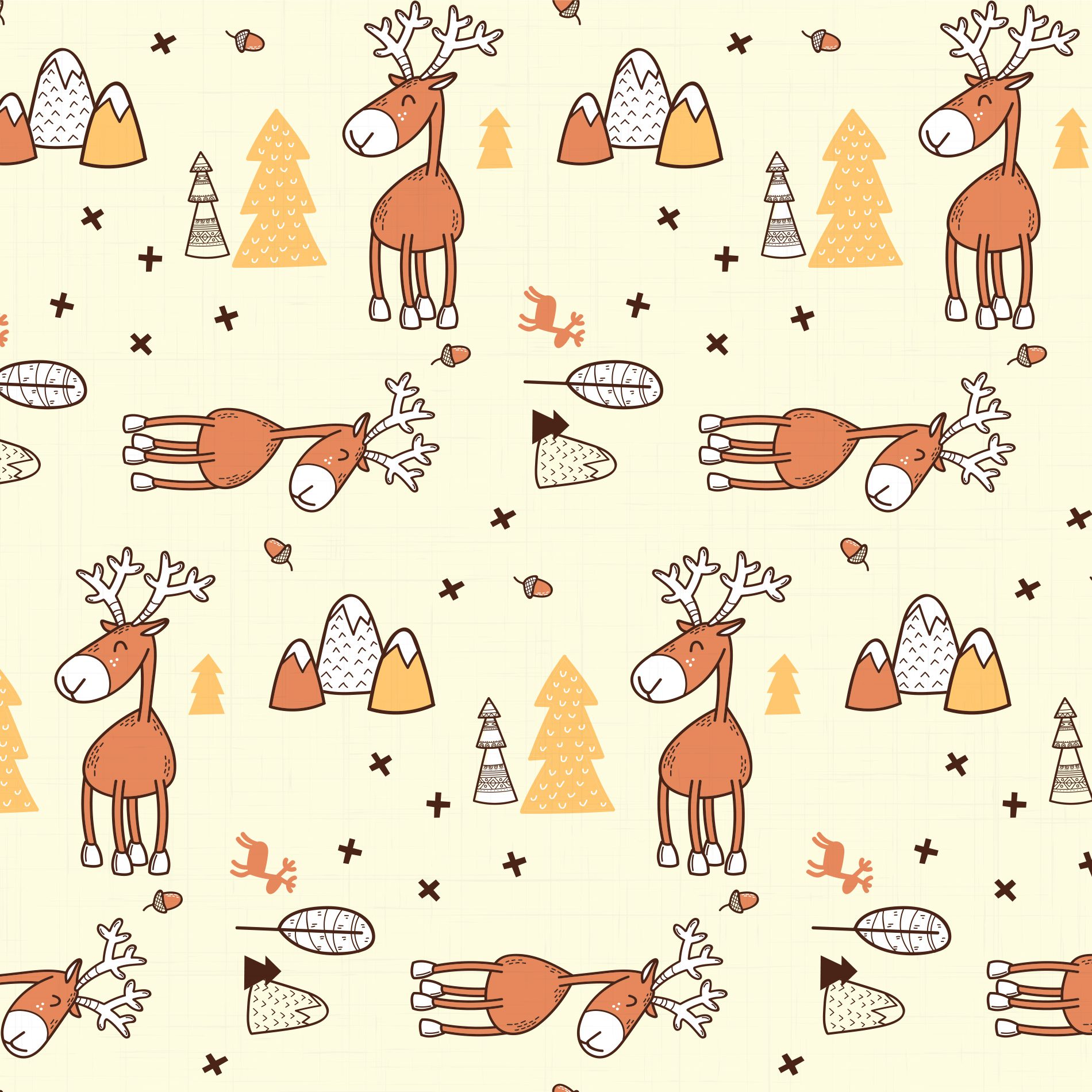 Papel de Parede para Quarto Infantil Alce