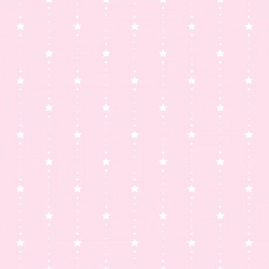 Papel de Parede Infantil Estrelinhas Fundo Rosa 57x270cm