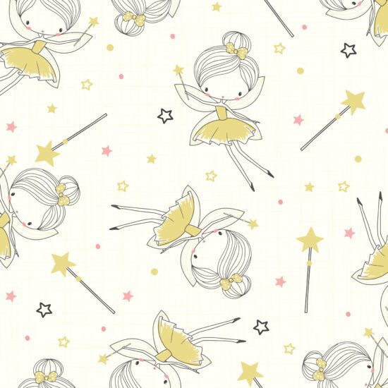 Papel de Parede para Quarto de Menina Fadas 2,70×0,57m