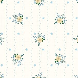 Papel de Parede Adesivo Amarelo FloraL