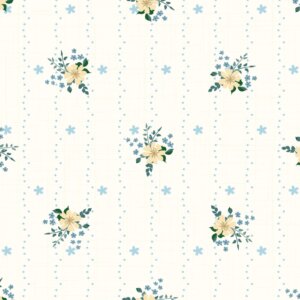Papel de Parede Adesivo Amarelo Floral