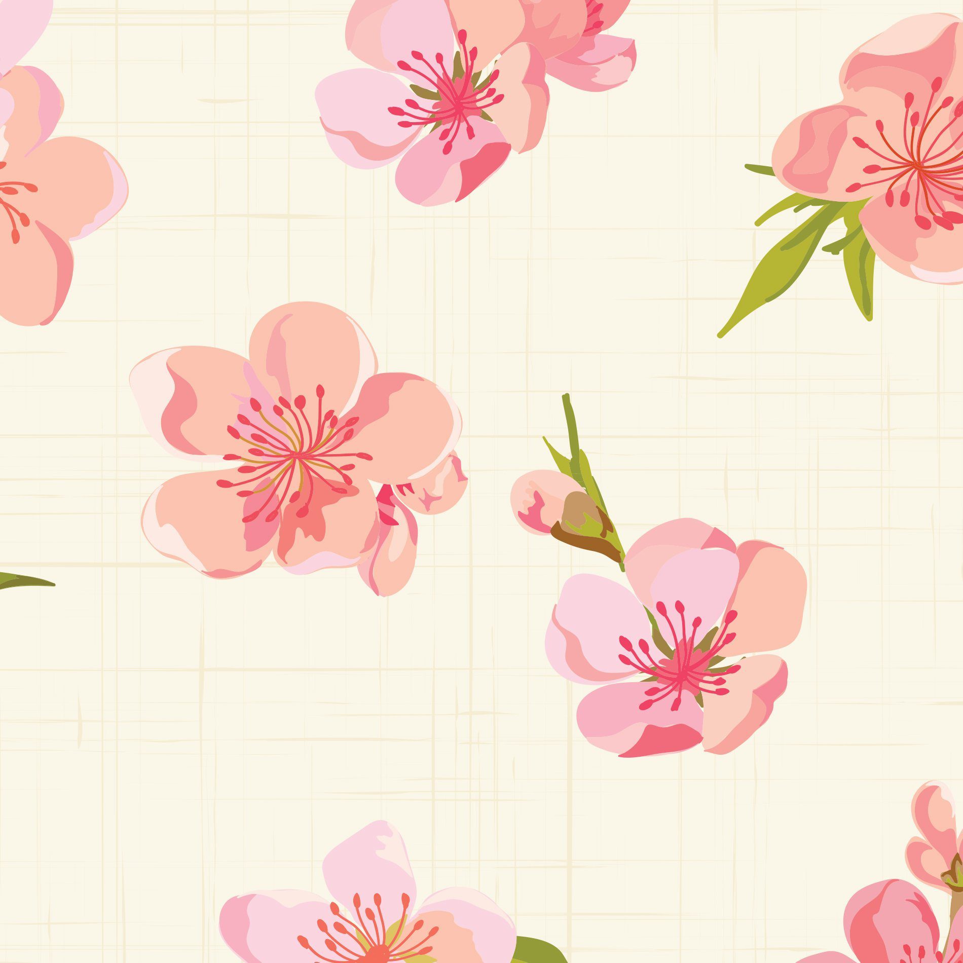 Papel de Parede de Flores Adesivo Florido