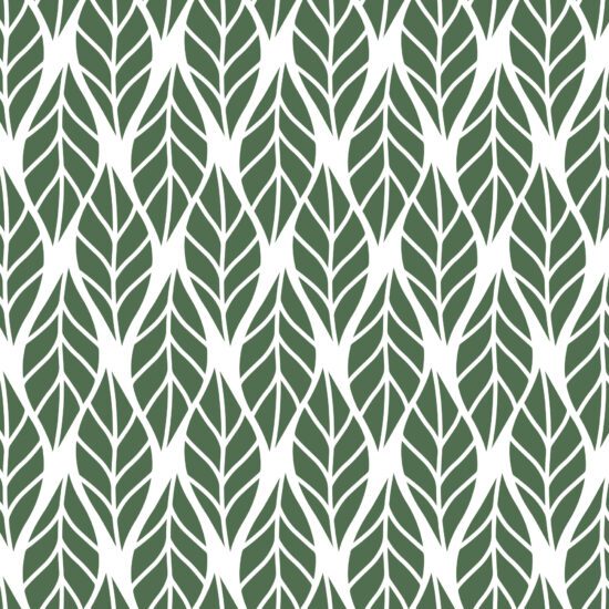 Papel de Parede Folhas Verde Escuro para Sala 57x270cm Papel de Parede Folhas Verde Escuro para Sala 57x270cm