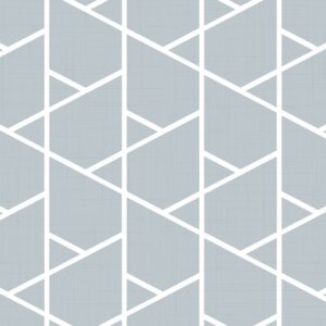 Papel de Parede Cinza Geométrico Adesivo
