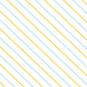 Papel de Parede Adesivo Listrado Azul e Amarelo