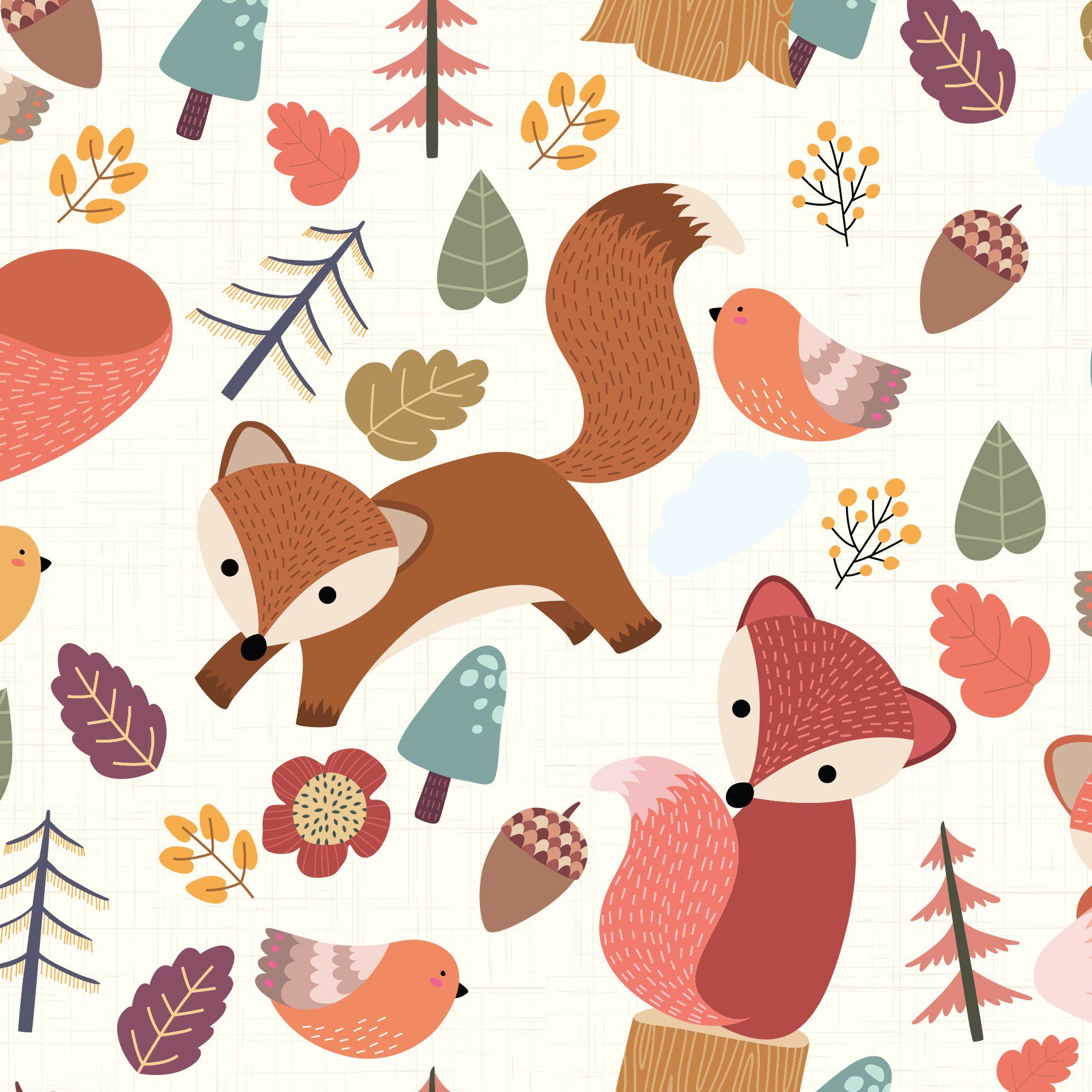 Papel de Parede Raposa Raposinha