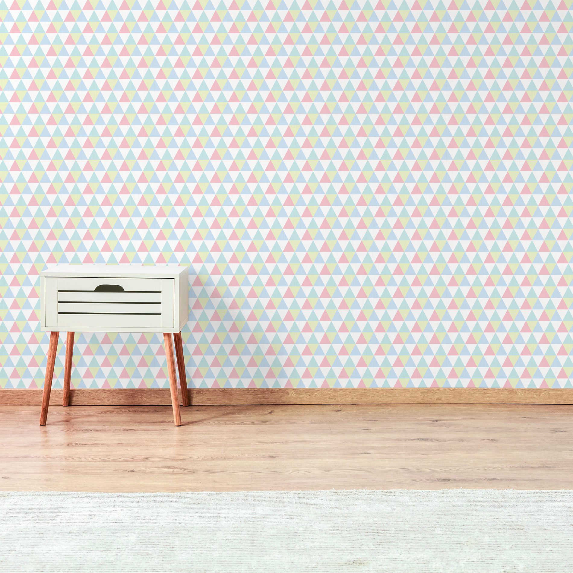 Papel de Parede Triângulos Coloridos