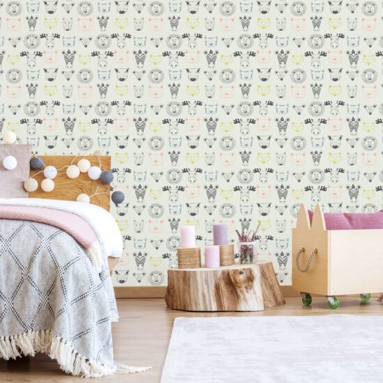 Papel floral para parede