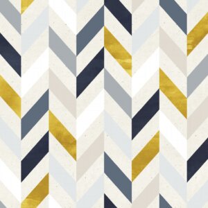 Papel de Parede Geométrico Chevron Marinho Gold 57x270cm,Papel de Parede Geométrico Chevron Marinho Gold 57x270cm