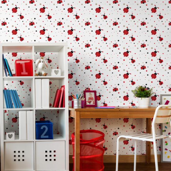 Papel de Parede de Menina Joaninhas 2,70×0,57m