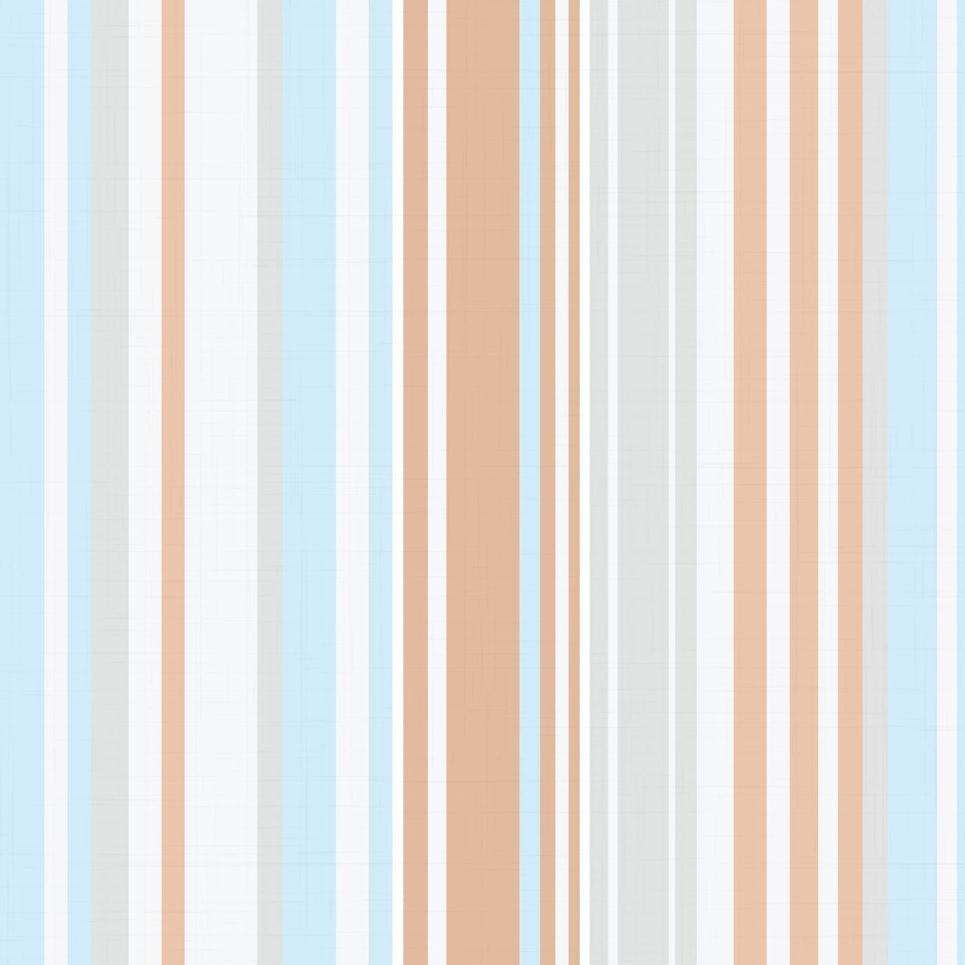 Papel de Parede Listrado Bege e Azul Bebê 57x270cm,Papel de Parede Listrado Bege e Azul Bebê 57x270cm