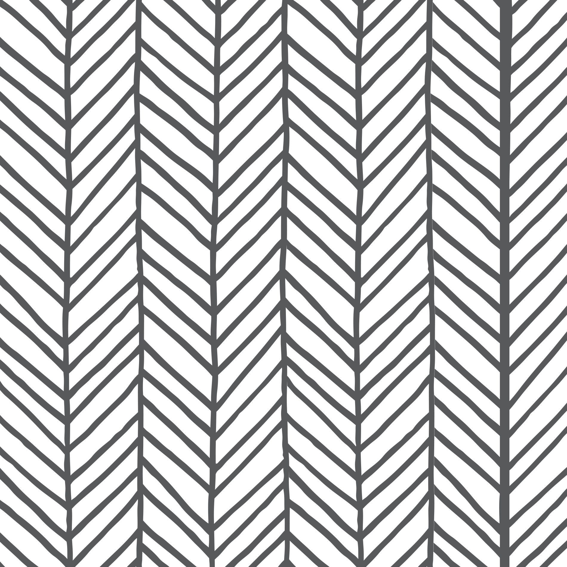 Papel de Parede Cinza Escuro e Branco Minimalista 57x270cm,Papel de Parede Cinza Escuro e Branco Minimalista 57x270cm