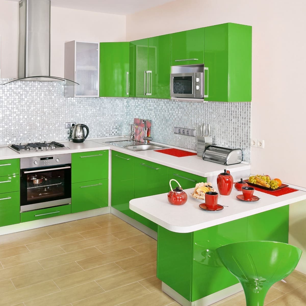 Papel de Parede Verde Claro Adesivo Envelopamento 100x60cm