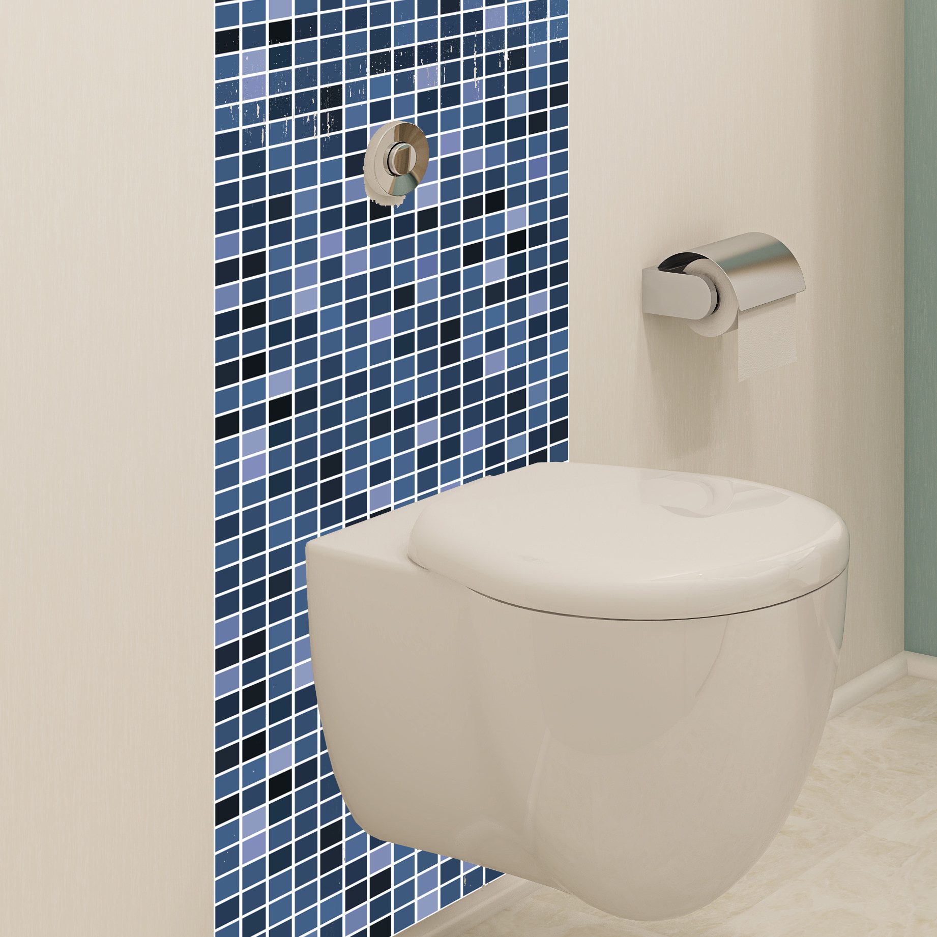 Adesivo de Pastilhas Cozinha Várias Cores 25x25cm 10un