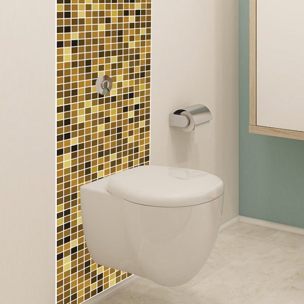 Adesivo de Pastilhas Cozinha Várias Cores 25x25cm 10un