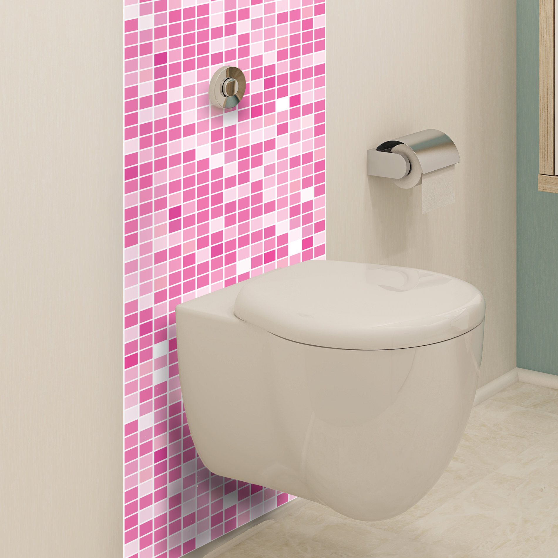 Adesivo de Pastilhas Cozinha Várias Cores 25x25cm 10un