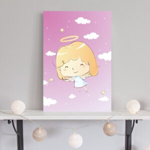 Placa Decorativa Santo Anjo Menina 20x30cm