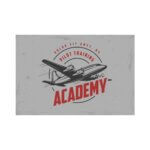 Placa Decorativa Vintage Avião Academy 20x30cm