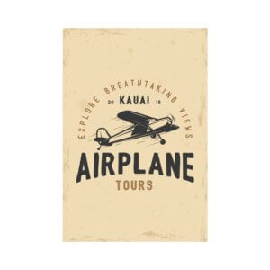 Placa Decorativa Vintage Avião Tours 01 20x30cm,Placa Decorativa Vintage Avião Tours 01 20x30cm