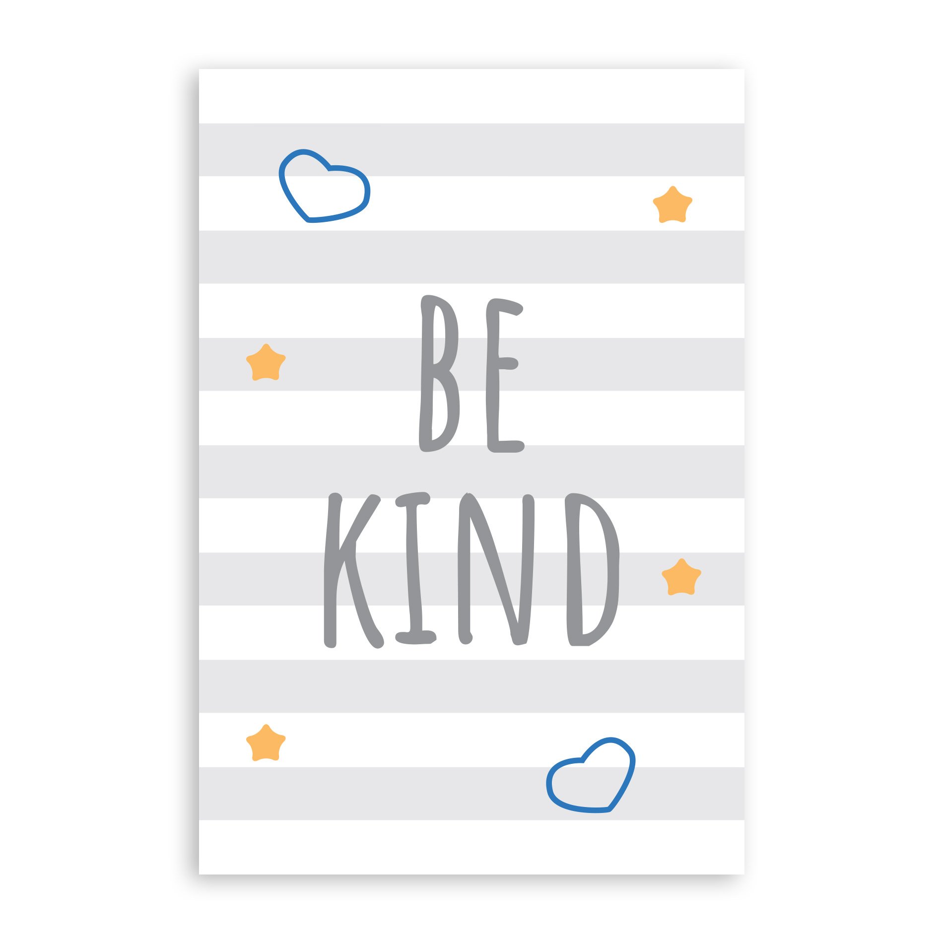 Placa Decorativa Girafa e Hipopótamo Azul Kit 4un 20x30cm