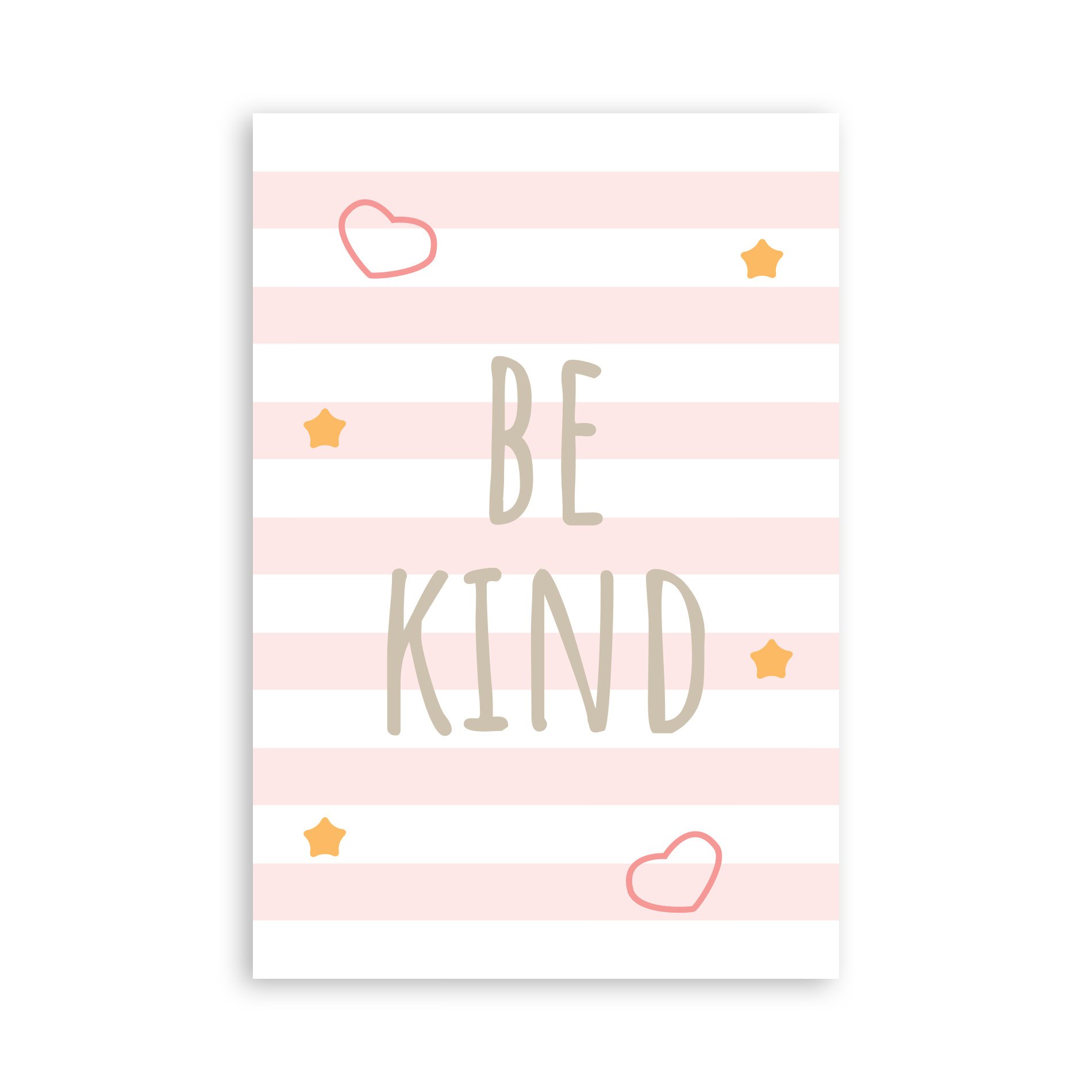 Placa Decorativa Girafa e Hipopótamo Rosa Kit 4un 20x30cm