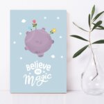 Placa Decorativa MDF Quarto Planeta Pequeno Principe 30x40cm