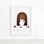 Quadro Decorativo Café Paper Jarra 33x43cm Branco