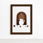 Quadro Decorativo Café Paper Jarra 33x43cm Marrom