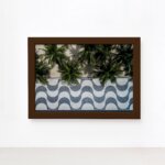 Quadro Cidade Rio de Janeiro Copacabana Mold Marrom 22x32cm