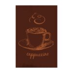 Placa Decorativa Café Cozinha Cappuccino 30x40cm