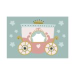 Placa Decorativa Carruagem da Princesa 30x40cm